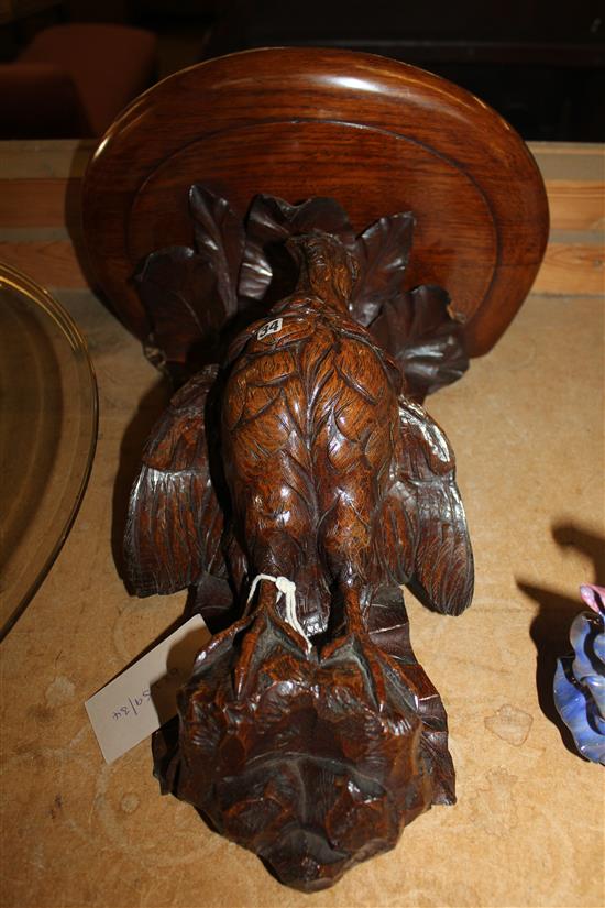 Carved bird wall bracket, 19th century